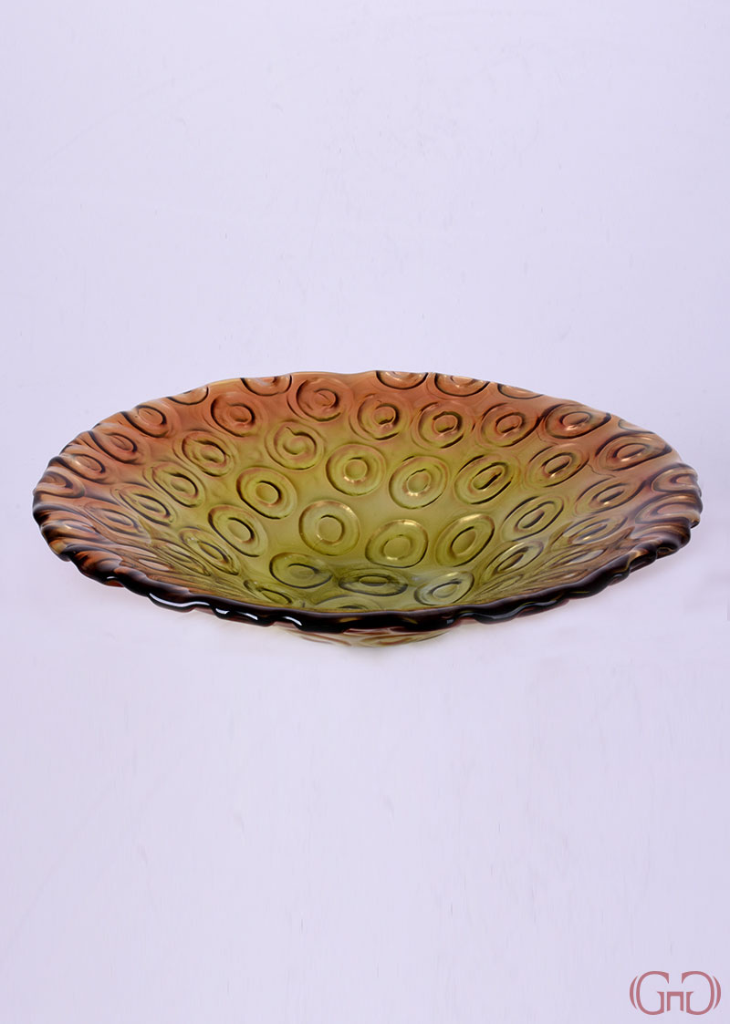 centerpiece-circles-conic-bowl-32CM-orange-yellow-decoration